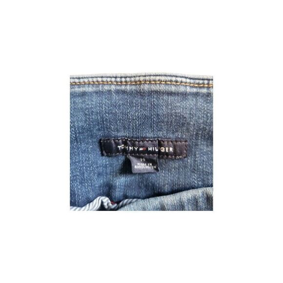 Tommy Hilfiger Maternity Jeans Women Sz 14 Blue Denim Stretch Waist Mother Work - Picture 6 of 6